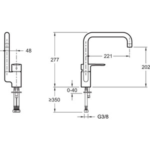 Смеситель для кухни Jacob Delafon July хром (E98325-CP)