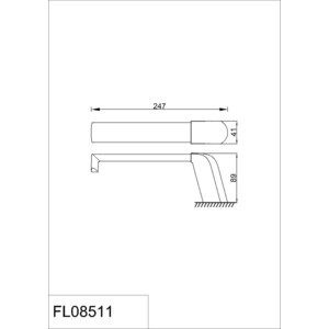 Полотенцедержатель Rush Flores хром (FL08511)
