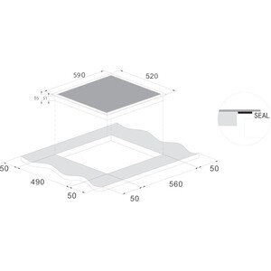 Индукционная варочная панель Candy CJ2D46TKT