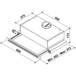Вытяжка встраиваемая Korting KHP 6637 GWX