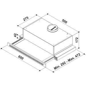 Вытяжка встраиваемая Korting KHP 6637 GWX