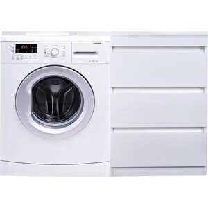 Тумба под раковину Style line Даллас Люкс 58 (120) три ящика, под стиральную машину, белая (СС-00002272)