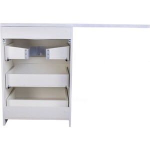 Тумба под раковину Style line Даллас Люкс 58 (120) три ящика, под стиральную машину, белая (СС-00002272)
