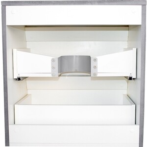 Тумба под раковину Style line Атлантика Люкс 60 2 ящика, бетон тёмный (СС-00002279)