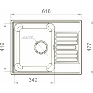 Кухонная мойка и смеситель GranFest Quarz GF-Z13, Lemark Comfort LM3071C-Gray с сифоном, белая