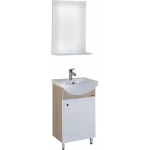 Мебель для ванной Grossman Эко 52х44 белая/коричневая (105206)