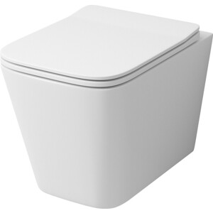 Унитаз подвесной безободковый Grossman с сиденьем микролифт, белый (GR-4441S)