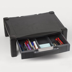 Подставка для принтера или монитора BRAUBERG с 1 полкой и 1 ящиком 510189