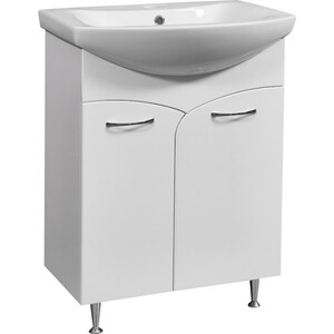 Тумба с раковиной Stella Polar Волна 60 белая (SP-00000052, 1WH110246)