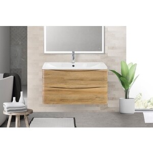 Тумба с раковиной BelBagno Acqua 100 rovere rustico (ACQUA-1000-2C-SO-RR, BB1000/455-LV-MR-ALR)
