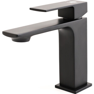 Смеситель для раковины Orange Lutz черный (M04-021b)