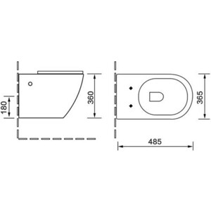 Унитаз подвесной безободковый Vincea Globo с тонким сиденьем микролифт, черный (VT1-14SMB)