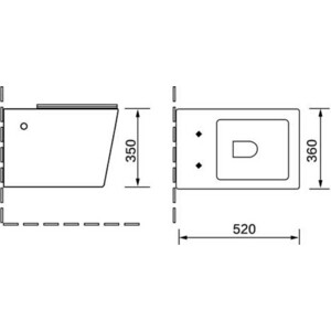Унитаз подвесной безободковый Vincea Q-Line с тонким сиденьем микролифт, черный матовый (VT1-12MB)