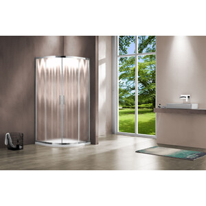 Душевой уголок Vincea Garda VSQ-1G 100x100 рифленый Шиншилла, хром (VSQ-1G100CH)