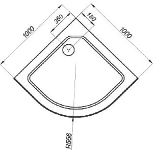Душевой поддон Triton ПД6 100х100 с каркасом и фронтальным экраном (Щ0000014391)
