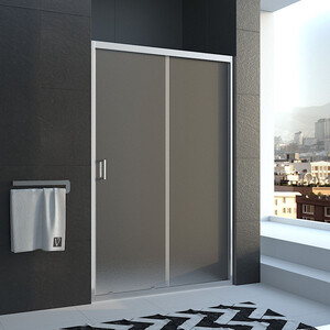 Душевая дверь Veconi Vianno 120x185 рифленая Pear, хром (VN46-120-02-19C1)