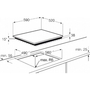 Электрическая варочная панель Electrolux EHF6343FOK