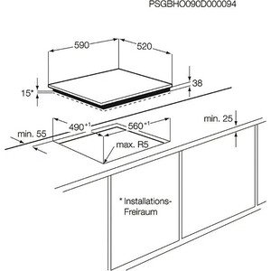 Электрическая варочная панель Electrolux EHF6343FOK