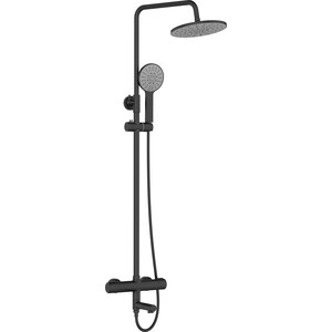 Душевая система Agger Thermo 225 с термостатом, черная (A2461144)