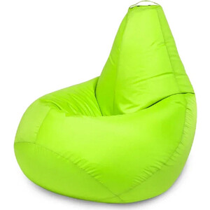 Кресло бескаркасное Mypuff Груша салатовый неон размер компакт оксфорд bm_019