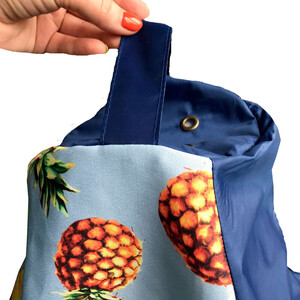 Кресло бескаркасное Mypuff груша, Ананасовая вечеринка, размер XXXXL- Комфорт, мебельный хлопок и оксфорд