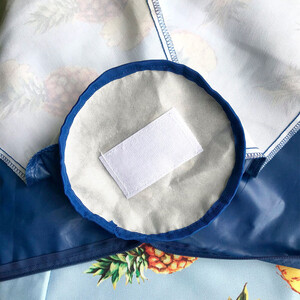 Кресло бескаркасное Mypuff груша, Ананасовая вечеринка, размер XXXXL- Комфорт, мебельный хлопок и оксфорд