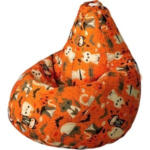 Кресло бескаркасное Mypuff Груша хеллоуин кошки размер комфорт мебельный хлопок bbb_550