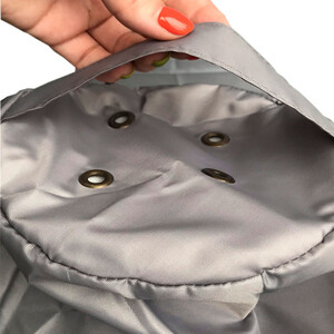 Кресло бескаркасное Mypuff Груша серебристый размер стандарт оксфорд b_265