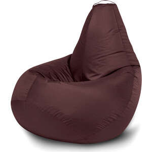 Кресло бескаркасное Mypuff груша, Шоколад, размер XXXL- Стандарт, оксфорд