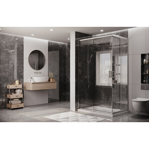 Душевой уголок Ambassador Kingston 120x80 прозрачный, хром (14011101)