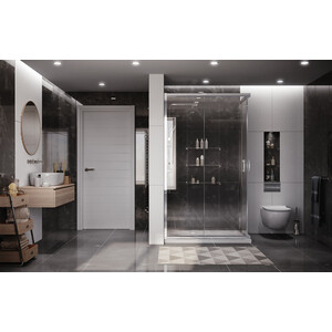 Душевой уголок Ambassador Kingston 120x80 прозрачный, хром (14011101)