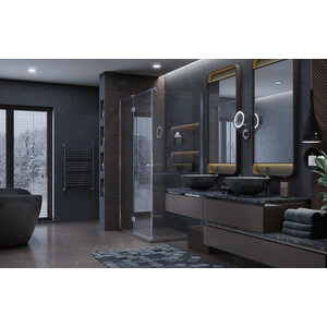 Душевой уголок Ambassador Diamond 120x80 левый, прозрачный, хром (12011104L)