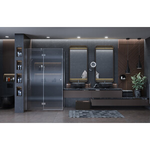 Душевой уголок Ambassador Diamond 120x80 левый, прозрачный, хром (12011104L)