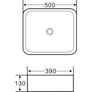 Раковина-чаша BelBagno 50х39 (BB1304)
