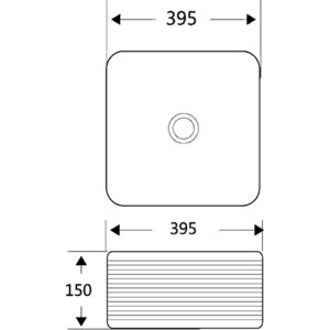 Раковина-чаша BelBagno 39х39 (BB1421)