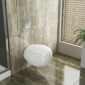 Комплект унитаза Grossman GR-4442 Grohe Rapid SL с сиденьем-микролифт, белый, клавиша хром