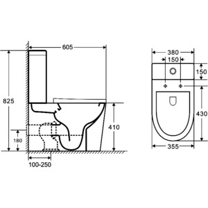 Унитаз-компакт безободковый Grossman с тонким сиденьем-микролифт, белый матовый (GR-4450MS)
