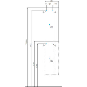 Пенал Акватон Терра 35 дуб кантри, антрацит (1A247503TEKA0)