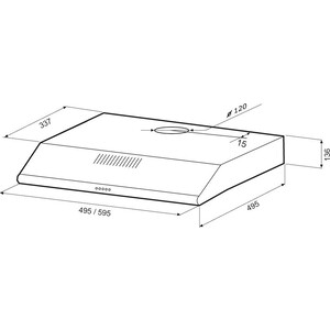 Вытяжка Krona OLIVIA 600 inox PB