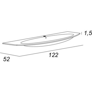 Раковина мебельная Cezares Eden 120х50 (82368)