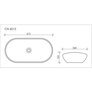 Раковина мебельная Ceramicanova Element 60х48 (CN7001)