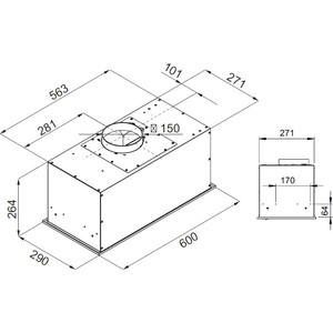 Вытяжка встраиваемая Kuppersberg IBOX 60 B