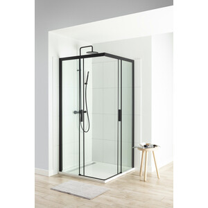 Душевой уголок Aquanet Pleasure 100x100 прозрачный, черный матовый (AE60-S-100x100U-BT)
