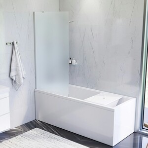 Шторка для ванны Am.Pm Gem 80х140 матовая, хром (W90BS-080-140CM)