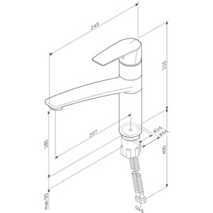 Смеситель для кухни Am.Pm Gem хром (F90A00000)