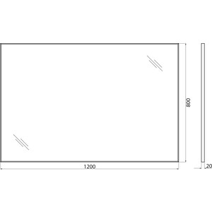 Зеркало BelBagno Spc-Al 120х80 (SPC-AL-1200-800)