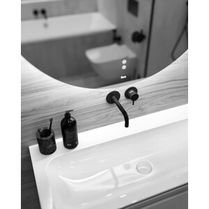 Смеситель для раковины Paffoni Light черный матовый (8020913524648)