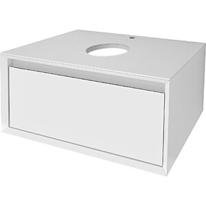 Тумба под раковину Dreja Insight 80 с ящиком, белый глянец (99.9200)