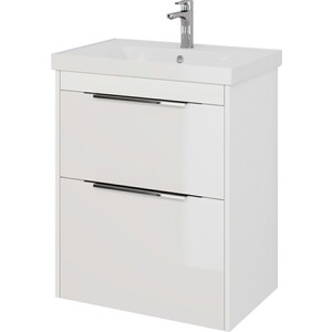 Тумба под раковину Dreja Prime 70 с ящиками, белый глянец (99.9301)