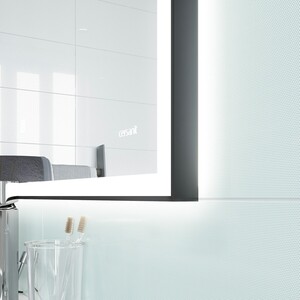 Зеркало Cersanit Led 011 Design 80x70 с часами и подсветкой (KN-LU-LED011*80-d-Os)